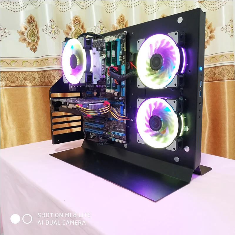 Портативный мини чехол для материнской платы MATX настольный сделай сам с открытым