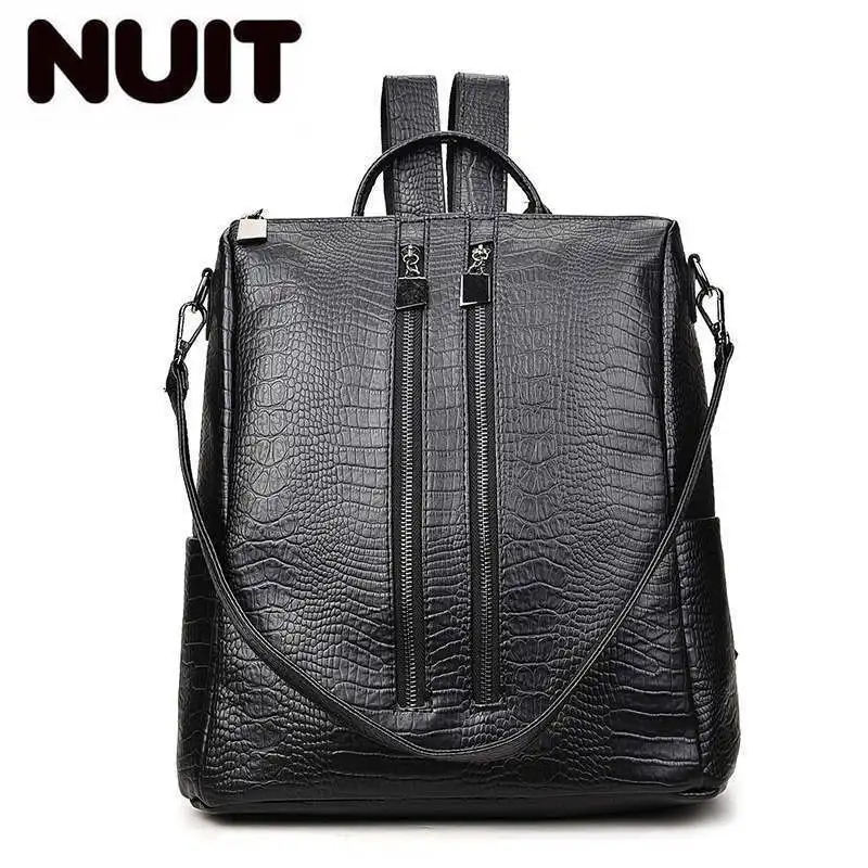 Повседневный Рюкзак из искусственной кожи аллигатора высокого качества