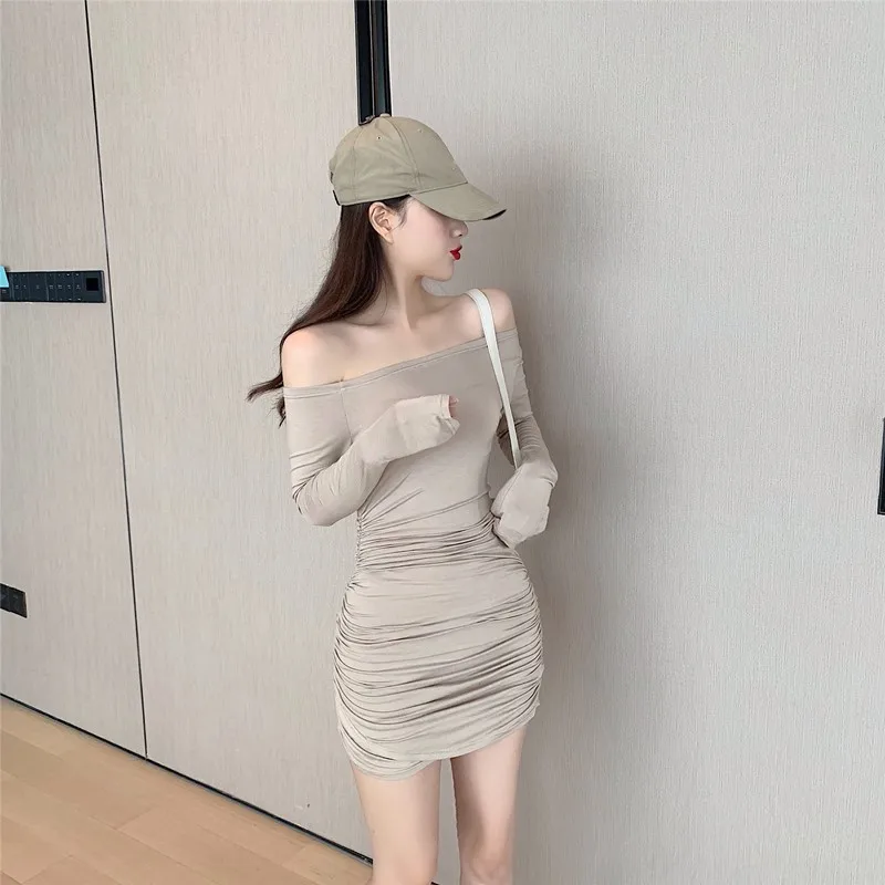 Новинка 2020 весенне-осеннее женское модное пикантное облегающее платье стрейч