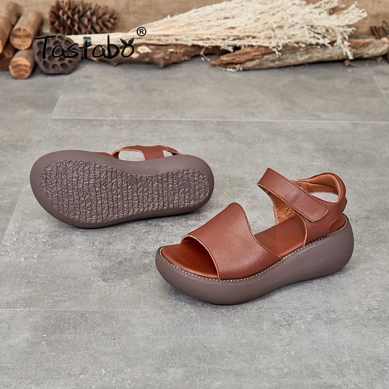 Женские босоножки на танкетке высоком каблуке летняя обувь платформе H5806 | Обувь