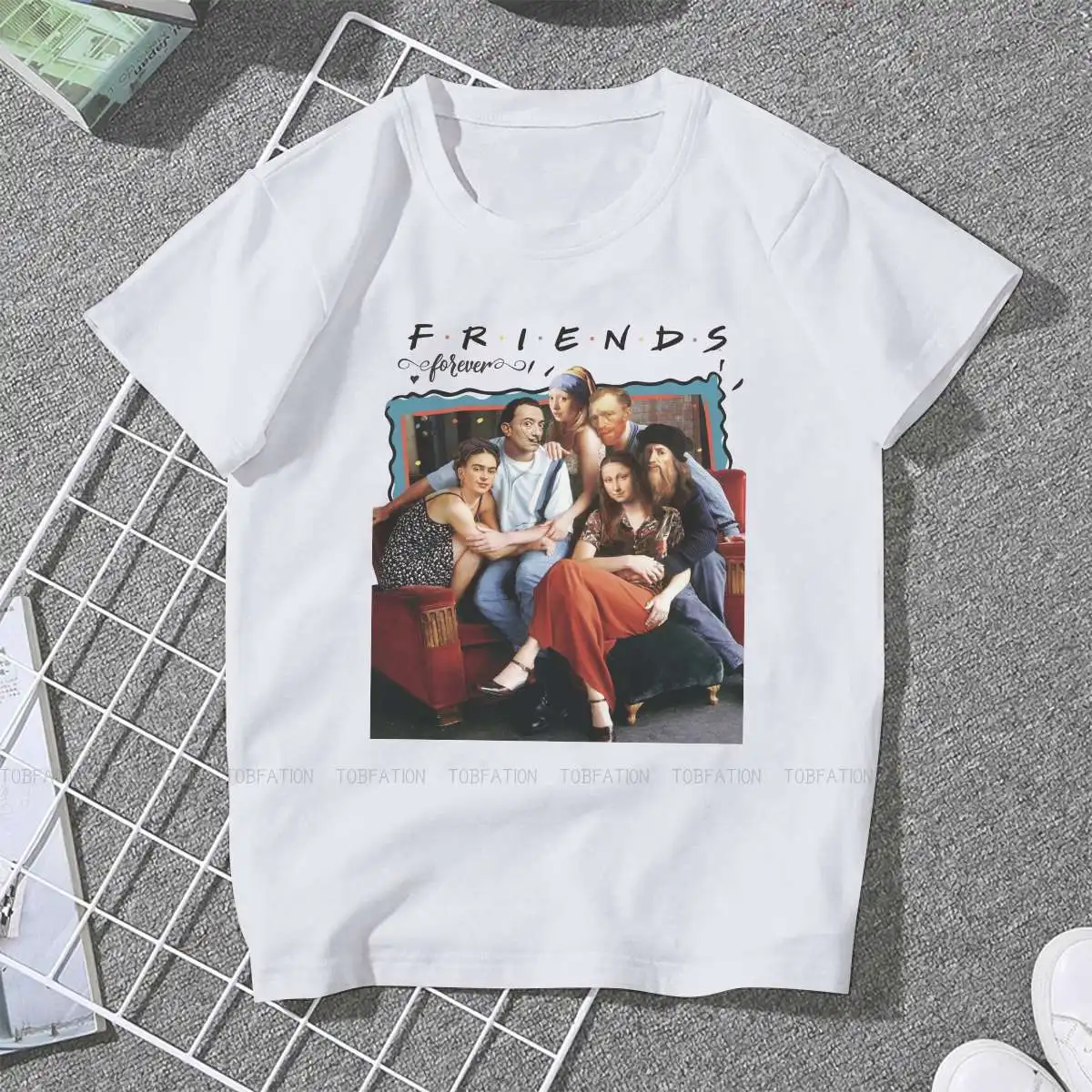 

They are Friends Sweet Girls Women T-Shirt Funny Artwork 5XL Blusas Harajuku Casual Short Sleeve Vintage Oversized Tops