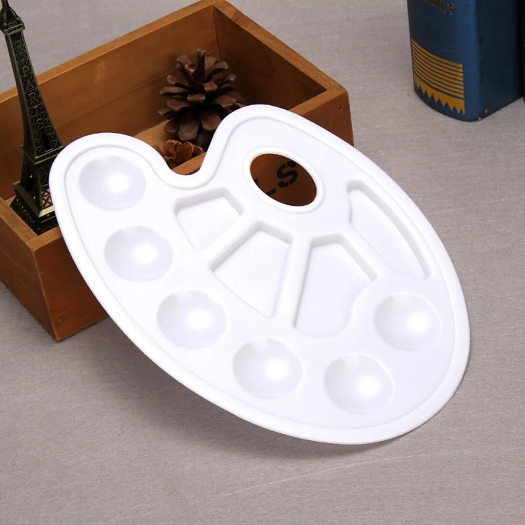 Акриловые смешивания Краски рисовать Нейл-арт акварельные пластиковый поддон