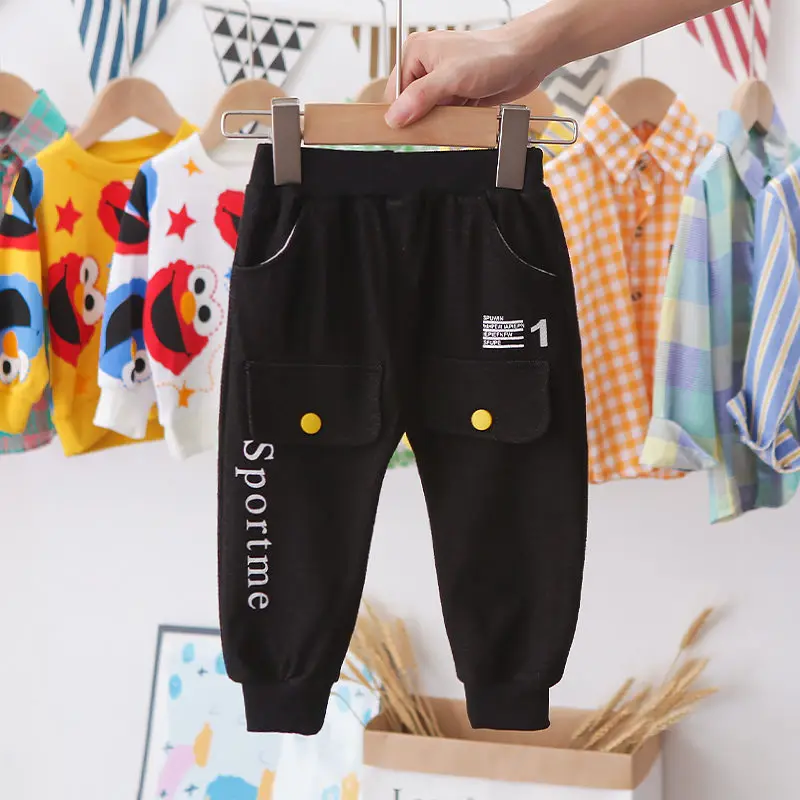 Спортивные штаны для детей теплые полосатые мальчиков и девочек повседневные