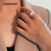 lispector 925 sterling sliver irregular texture ring for women simple retro party matching ring temperament female jewelry gifts