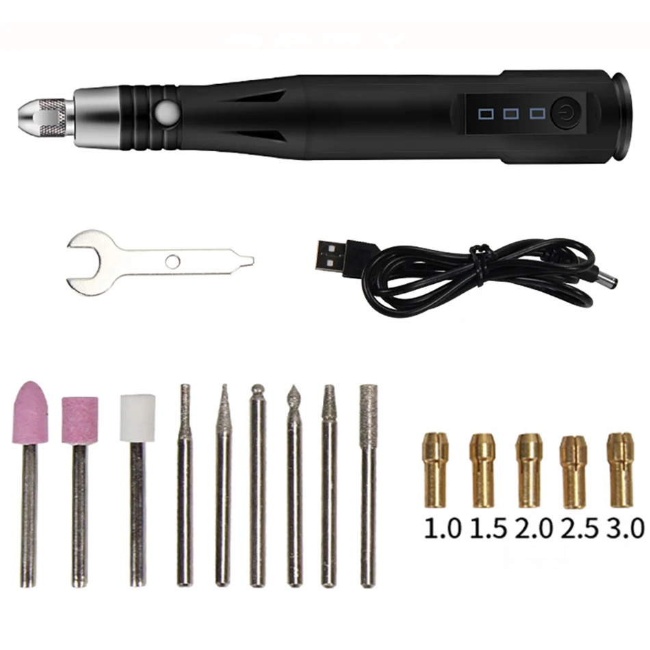 Роторные инструменты с переменной скоростью USB набор сверл 5 в 12 Вт ручка-гравер
