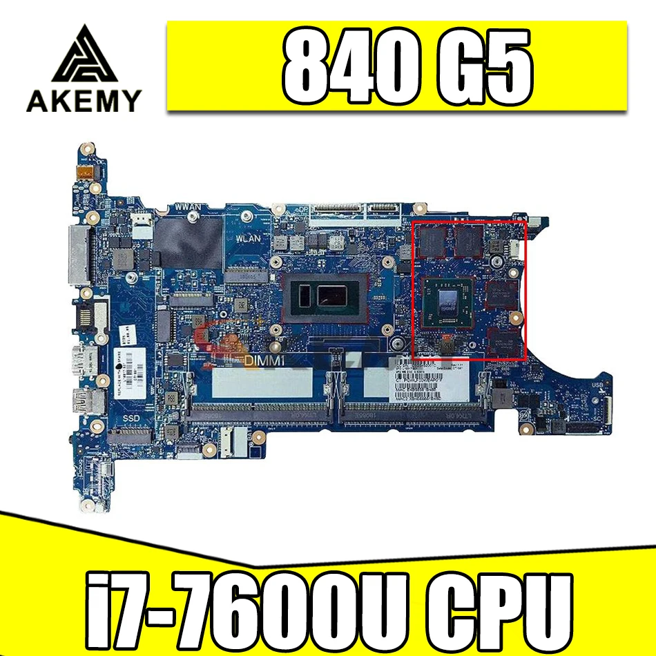 

L43961-001 6050A2945601 w i7-7600U CPU для HP EB 840 G5 Материнская плата ноутбука ПК