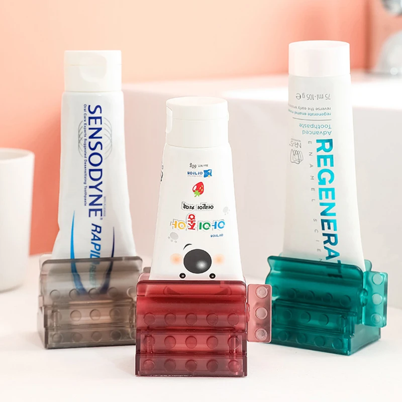 

Bathroom Accessories Toothpaste Dispenser Multi-functional Tooth Paste Tube Squeezer Rolling Holder