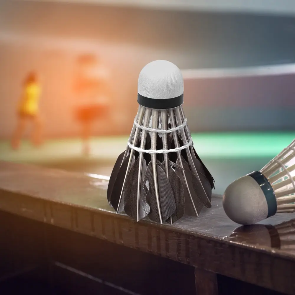 Воланы для бадминтона с утиными перьями 12 шт./бочка | Спорт и развлечения