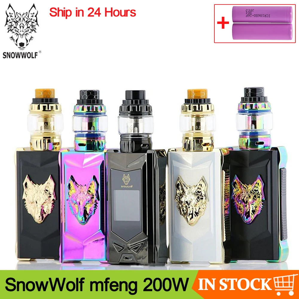 Оригинальный SnowWolf mfeng 200 Вт TC Набор для вейпа электронная сигарета боксмод с баком