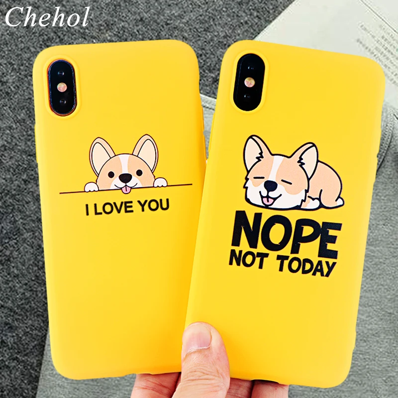 Забавные чехлы на мобильный телефон для iPhone 12 SE 6s 7 8 11 Plus Pro X XS MAX XR чехол Corgi Dog