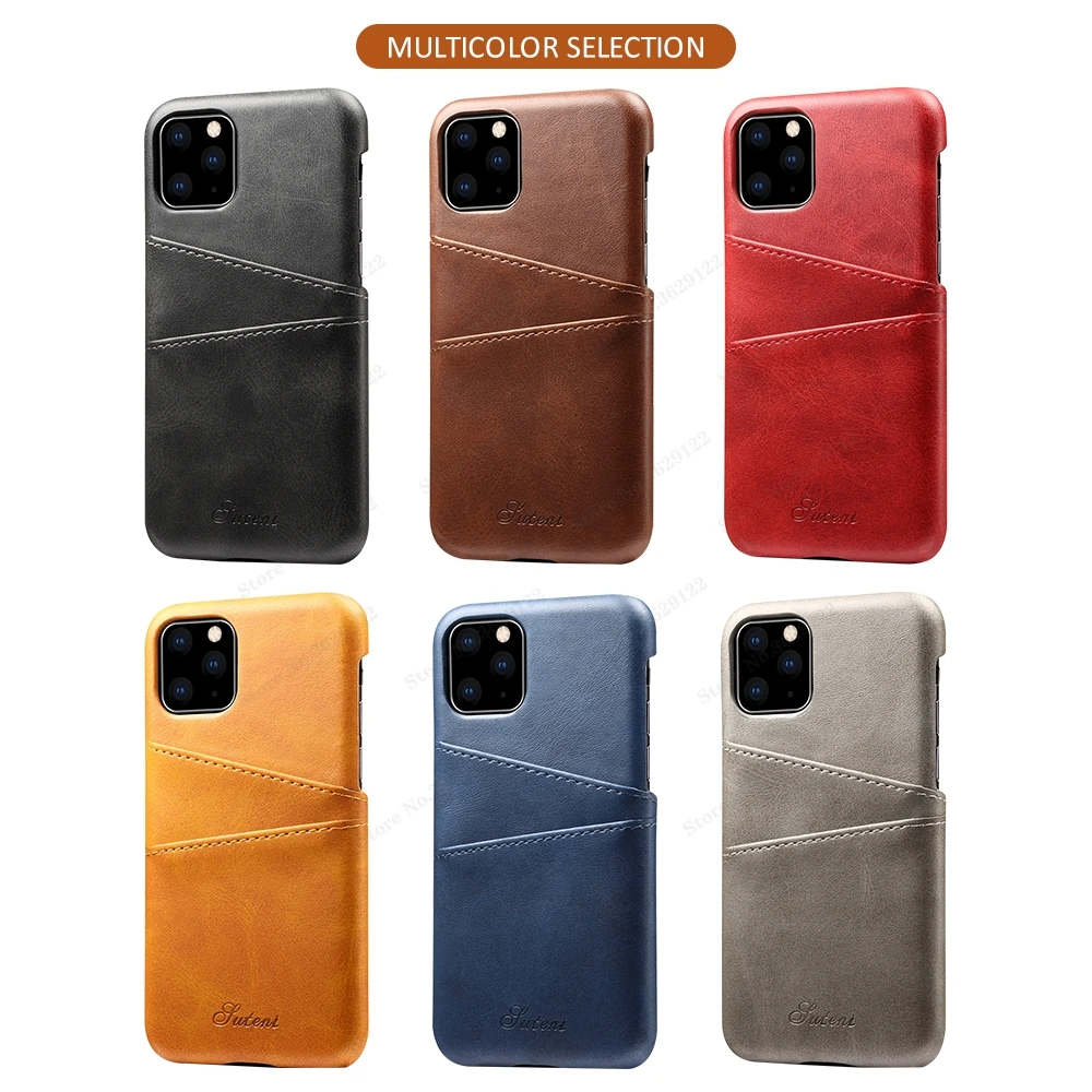

Luxury PU Leather Case For iPhone 11 Pro Max XR XS MAX Card Holder Back phone Cover for iPhone SE 2020 New 8 7 Plus 11 Pro Coque