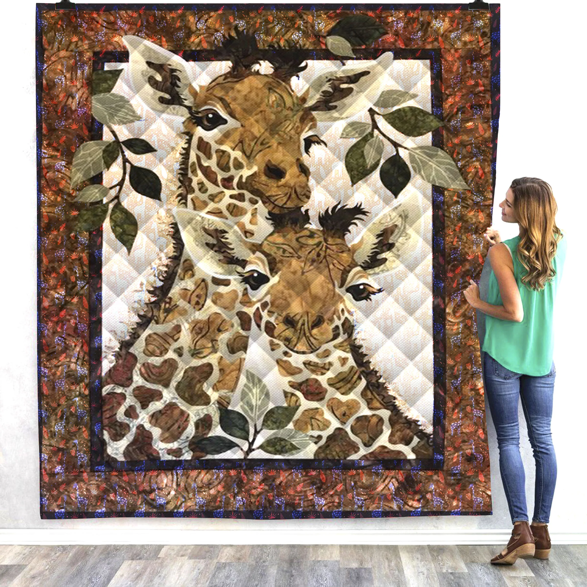 Одеяло летнее с 3D рисунком панды и Луны 2019|Одеяла| |