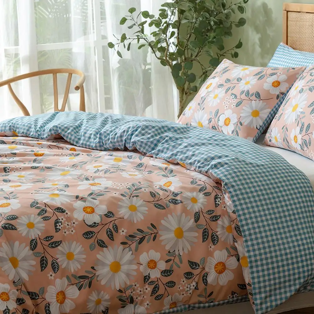 

Sunshine Xinyue домашнее одеяло с начесом американского размера с принтом, набор из трех предметов, накидка с принтом в текстильном стиле, цветочны...