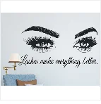 Brow Master Наклейка на стену, цитата, ресницы, брови, виниловые наклейки, обои для бровей, бар, украшение на стену, салон красоты, наклейка F892