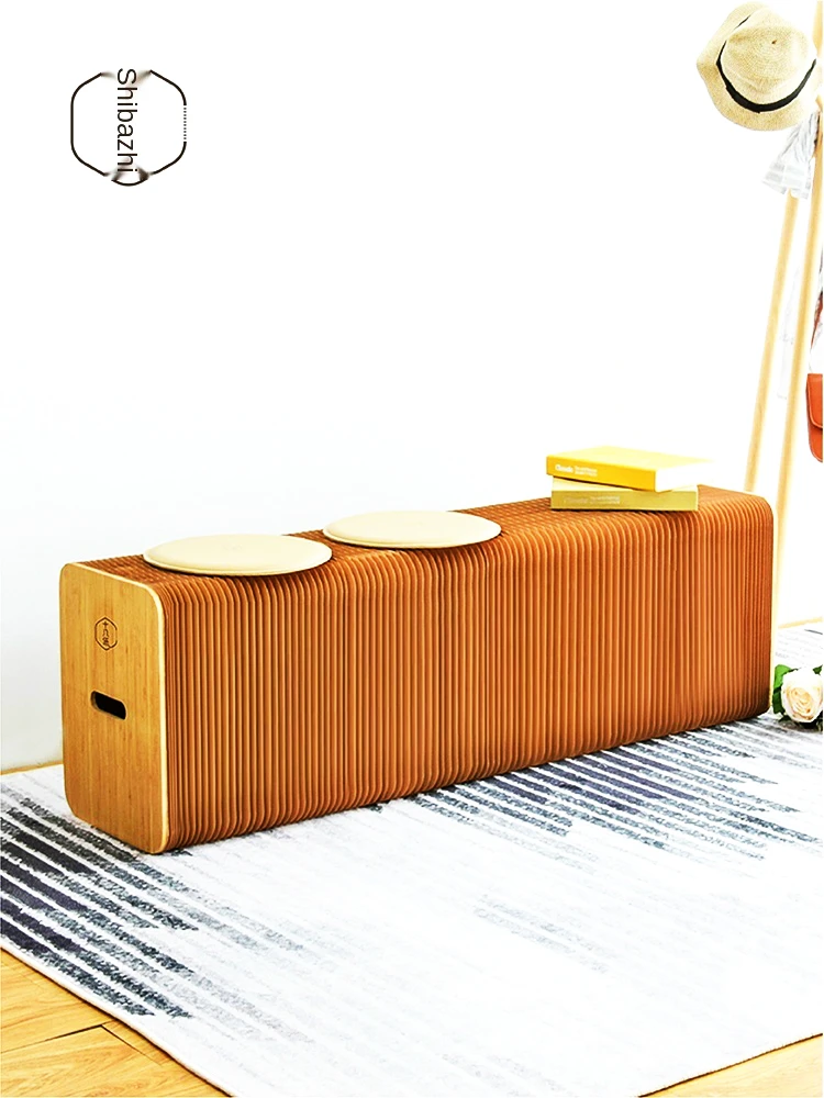 Модный креативный складной крафт табурет из бумаги скандинавский стол стул для