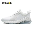 ONEMIX белые кроссовки для мужчин, кроссовки для улицы, амортизирующие женские кроссовки на воздушной подушке из мягкой кожи, спортивная обувь