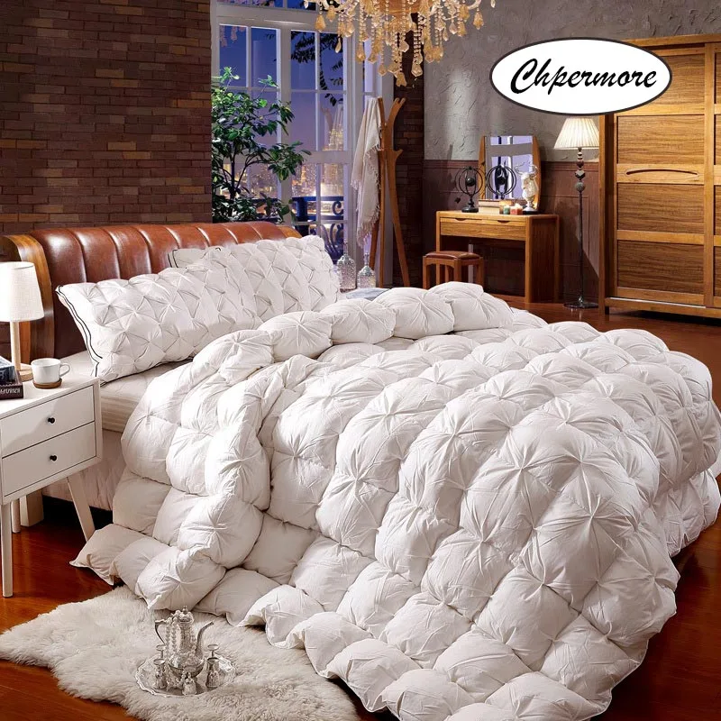 Стеганое одеяло Chpermore 100% хлопок с подкладкой цветочным принтом белый