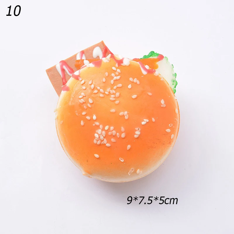 

Fake Bread Hamburger Artificial Cake Donuts Foods Toy Dollhouse Miniature Breakfast Snack Dessert Kitchen Toys Props for Kids