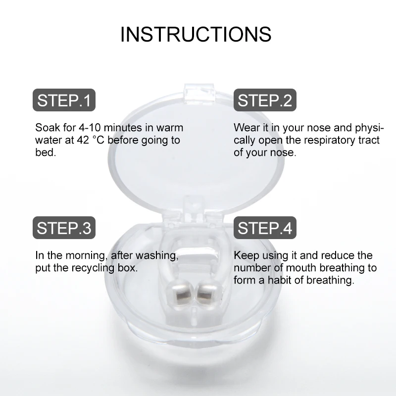 1 шт. антихрап апноэ устройство для сна Анти Храп силиконовый зажим носа