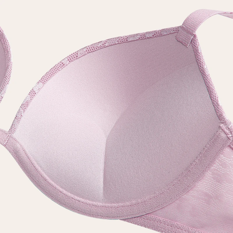 Wingslove Women's Push Up Bra Thick Cup Seamless Underwire Brassiere Soft Comfort Lingerie Underwear Sexy V-Neck Bralette Top