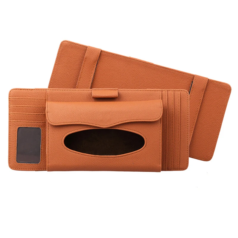

Car Tissue Box CD Organizer Bag Car Storage Sun Visor Tissue Box Organizer Auto Interior Storage Decoration Car Accessories