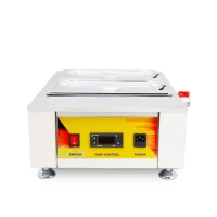 best selling kitchen equipment 2 tanks commercial chocolate melting machine digital display panel electric oven cheese warmer