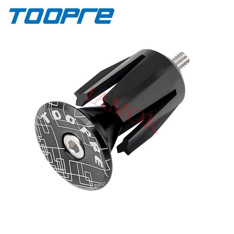

TOOPRE Bicycle Colour Expansion Locking Plug Aluminium Alloy Iamok Bike Parts 20.8g Grip Cap