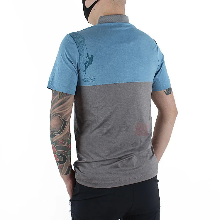 

MONTPIC summer Quick dry short-sleeve slim elastic hiking tshirt Men MTB Bicycle cycling Jersey anti-sweat breathable t-shirt