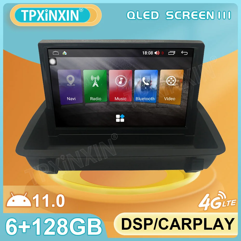 

Android 11.0 6G+128GB For Audi Q3 A1 2013 - 2018 Car GPS Navigation Carplay Auto Radio Stereo Video Multimedia Player Head Unit