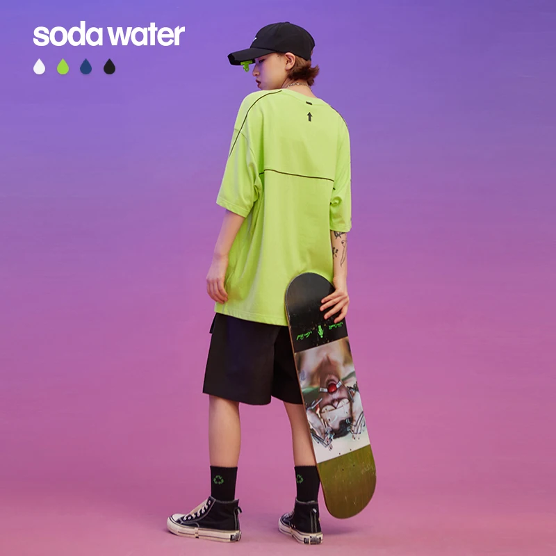 SODAWATER/футболка из 100% хлопка для девочек уличная одежда Camiseta Hombre футболка Homme