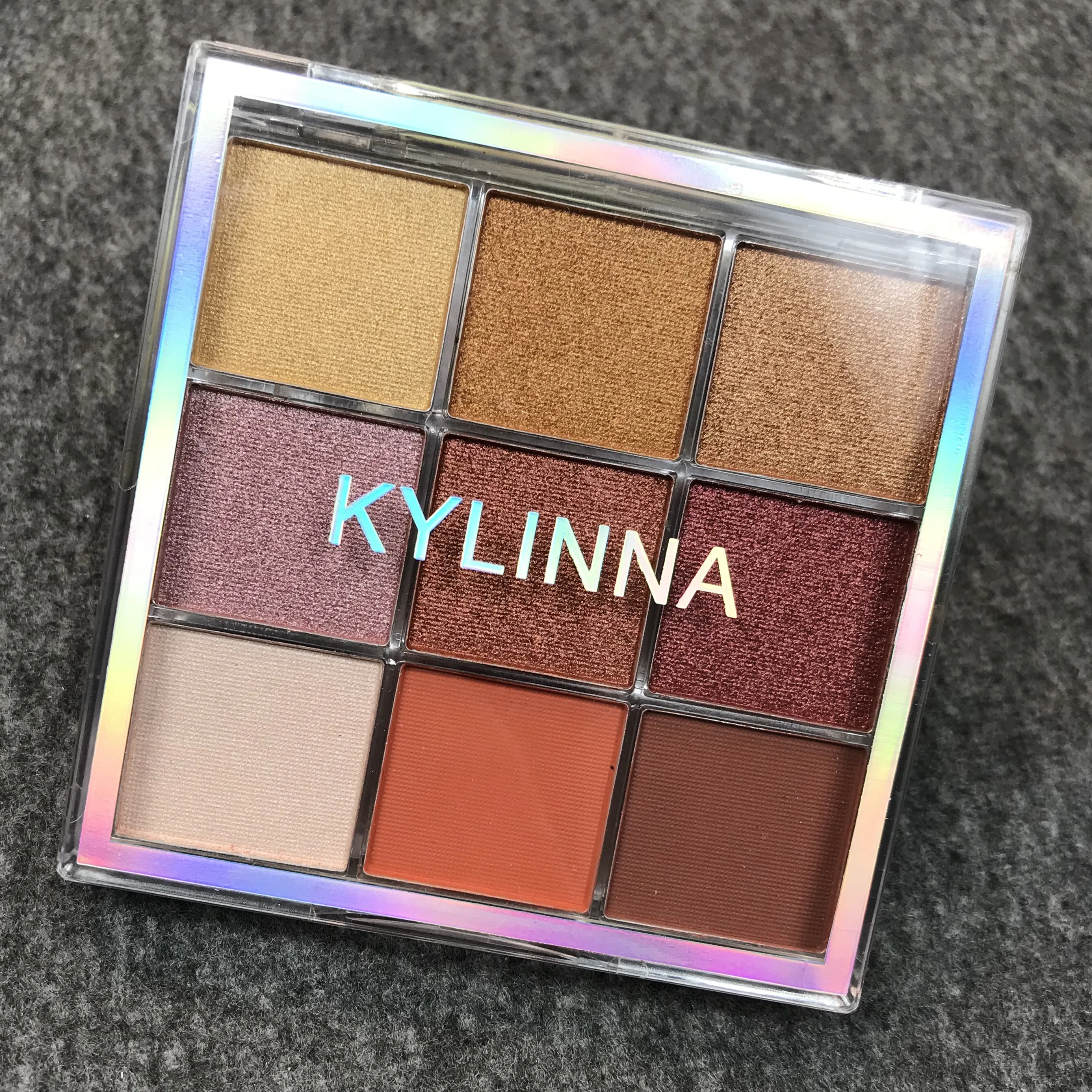 9 цветов блеск закат тени для век Палитра матовый мерцающий металлический