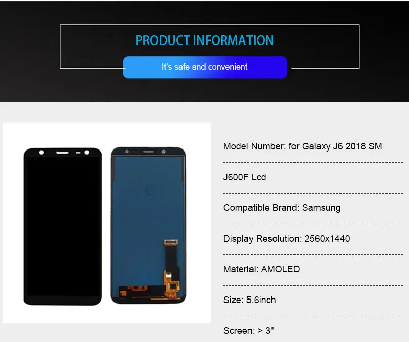Для samsung Galaxy J6 J600 J600F J600G J600Y ЖК-дисплей сенсорный дигитайзер сборка+ инструменты 5,6 мобильный экран TFT/oled