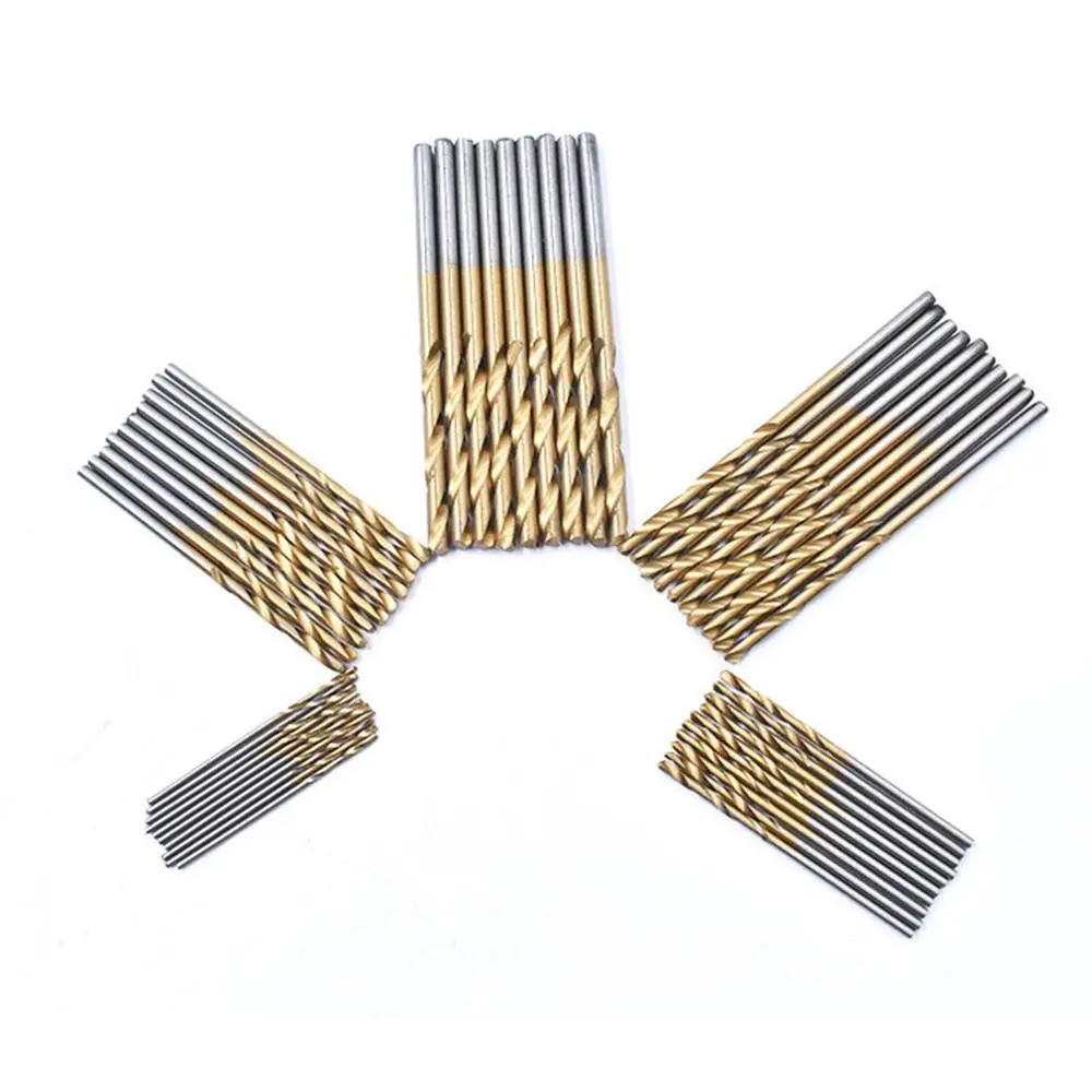 Дропшиппинг 50 титановые мини сверла бит быстрого изменения набор 1/4