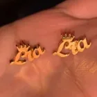 Женские серебряные серьги-гвоздики из нержавеющей стали