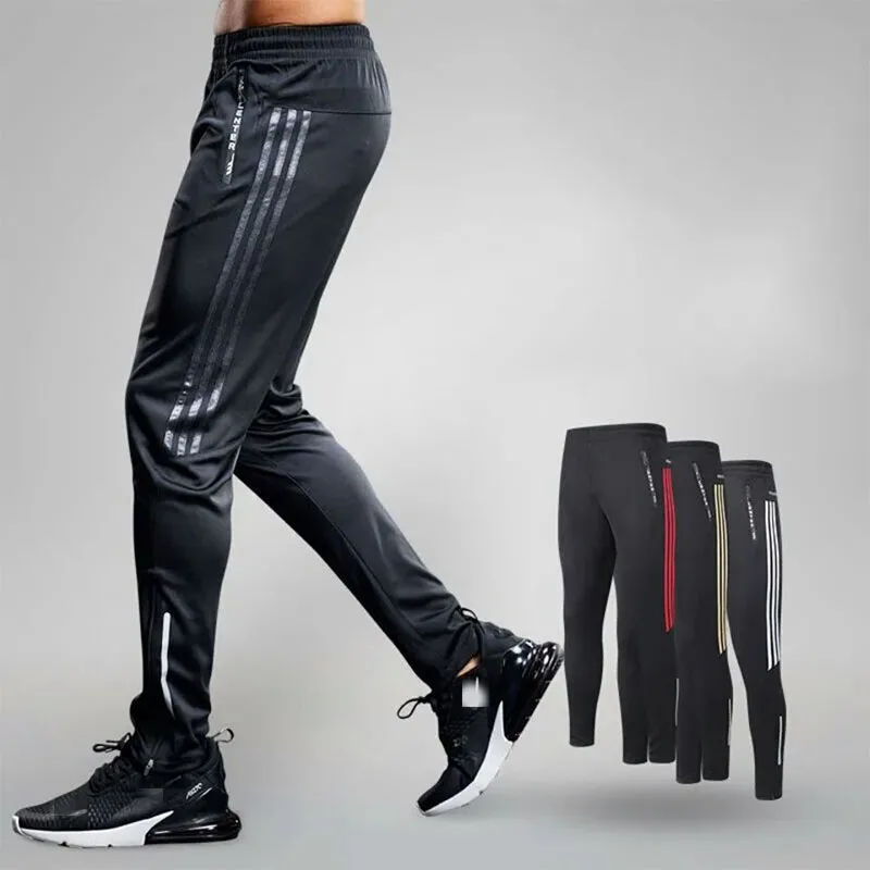 

New Sport Pants Men Running Pants With Zipper Pockets Training and Joggings Men Pants Soccer Pants Fitness Pants For Men6XL