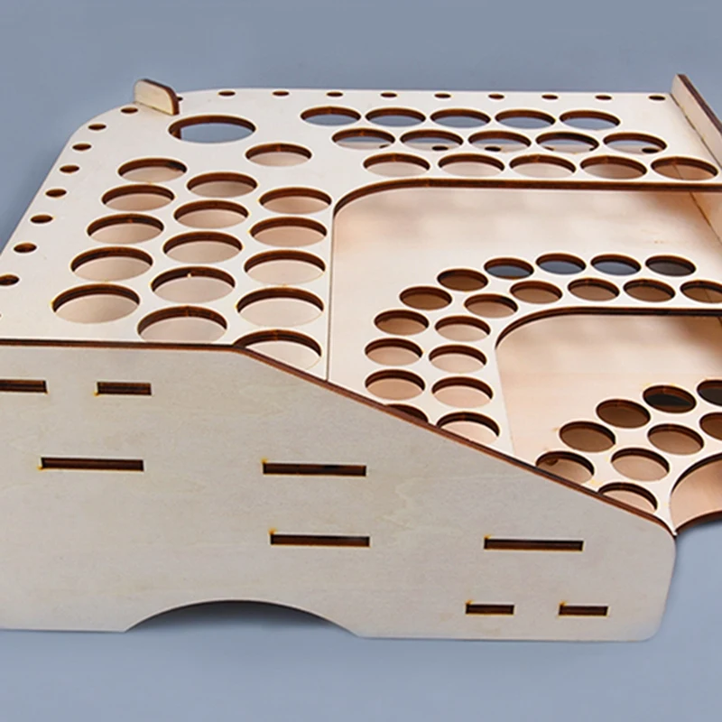 Стойка-органайзер деревянная для хранения чернил 81 отверстие | Канцтовары офиса
