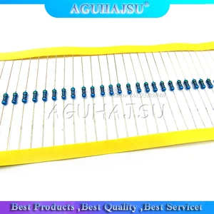 Металлические пленочные резисторы 14 Вт 470ом 1% Цветные резисторы (100 шт.лот)