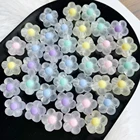 Бусины акриловые прозрачные в форме цветка, 13 х6 мм, 50100 шт.