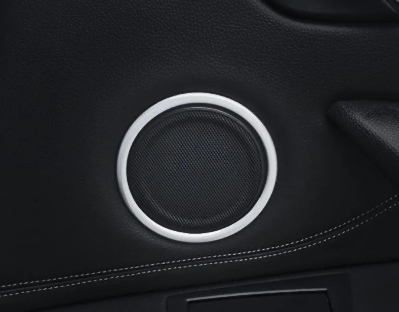 Для BMW X1 F48 2016 2017 ABS Хромированная внутренняя звуковая колонка отделка 4 шт.