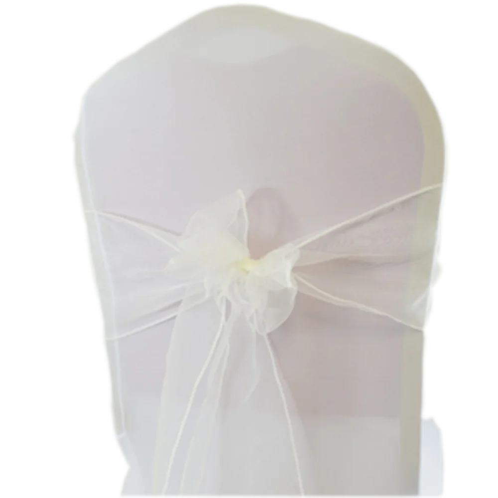 1 шт. Органза Прозрачная Свадебная фотосессия стулья для отеля пояс с узлом чехлы