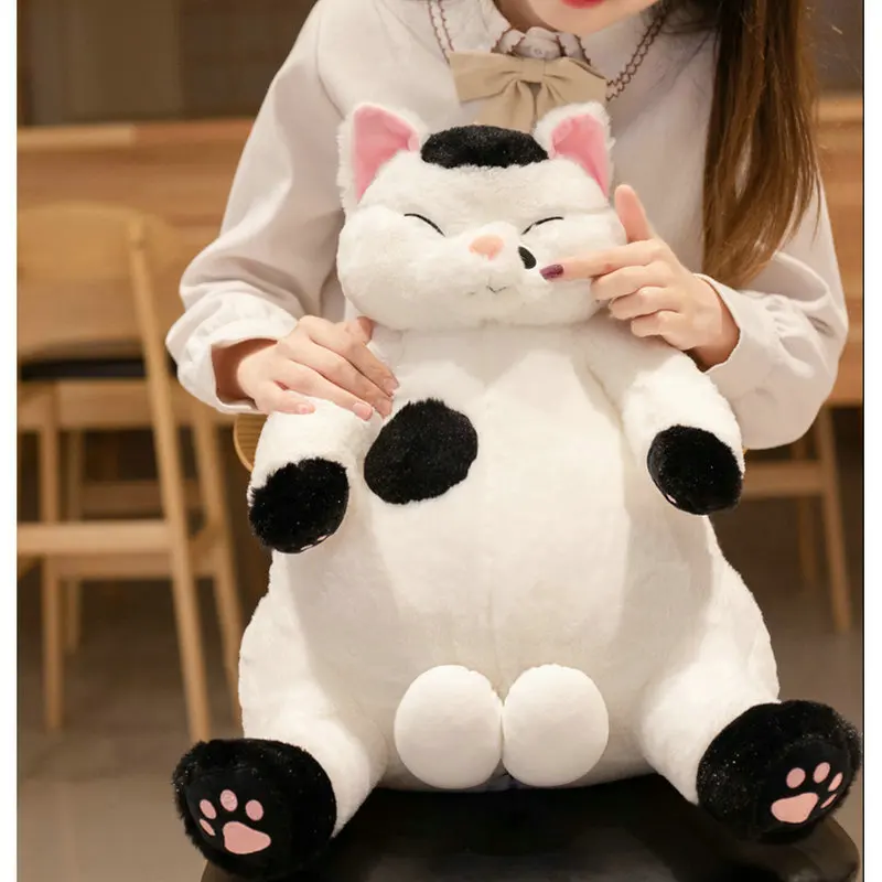 Фото 35/45 см Kawaii плюшевые игрушки для толстых кошек, мягкие милые куклы для ленивых кошек, подарочная кукла, милые игрушки в виде животных, украшение для дома, мягкие подушки №4