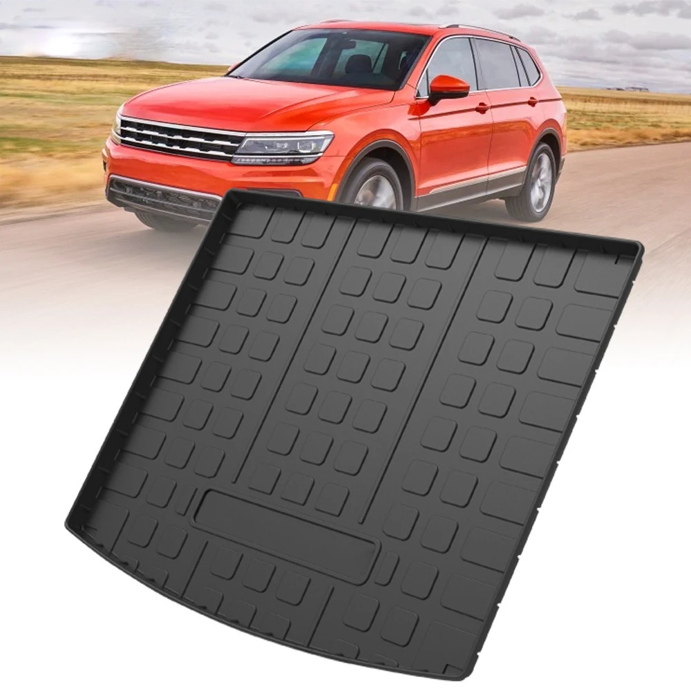 

Коврик для багажника из ТПЭ для Volkswagen Tiguan 5-Seat 2018-2020, автомобильный водонепроницаемый Нескользящий Резиновый 3D подкладка для груза, аксессуа...