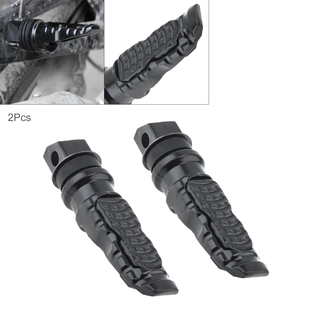 Аксессуары для мотоциклов 2 шт./лот черный металлический корпус педаль мотоцикла