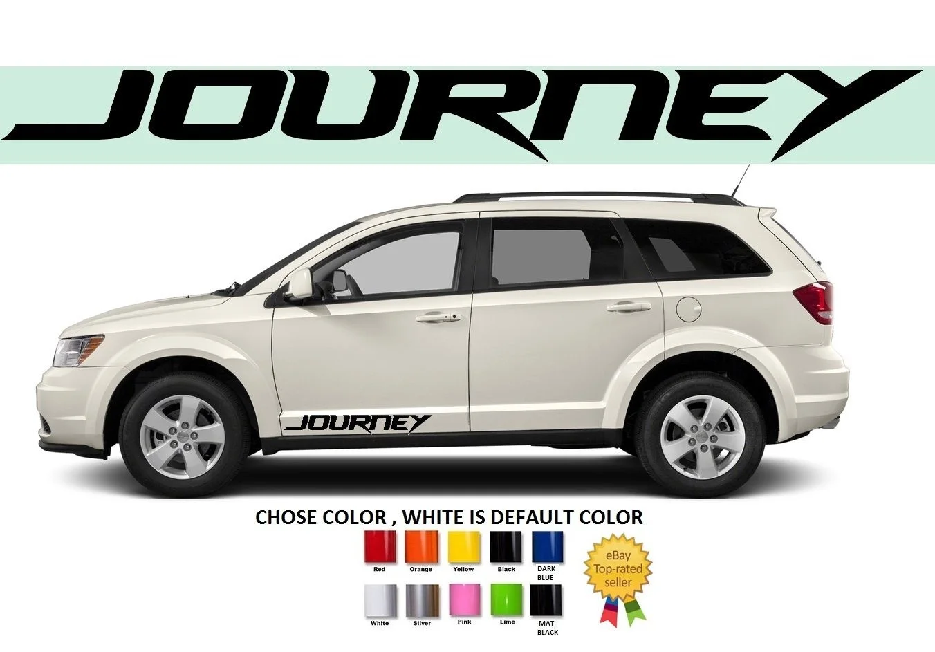 Для 2 шт./компл. DODGE JOURNEY дверь наклейка эмблема|Наклейки на автомобиль| |
