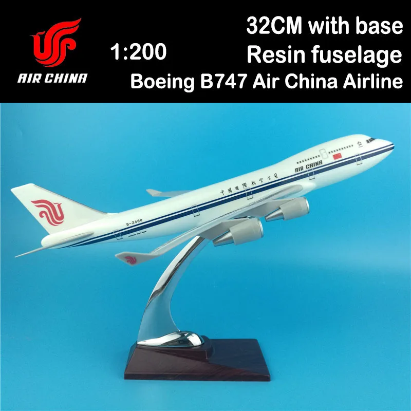 

32CM Boeing B747 Air China Airlines Airways Airplane Model Toys Aircraft Diecast Plastic Alloy Plane Gifts Adult Kids Airliner