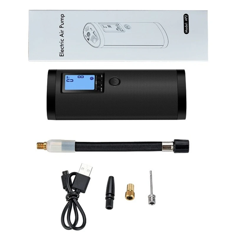 

Portable Air Bike Pump Mini Electric Inflator Rechargeable Air Pump Auto Car Inflatable 12V Multi-Function Mini Air Compressor