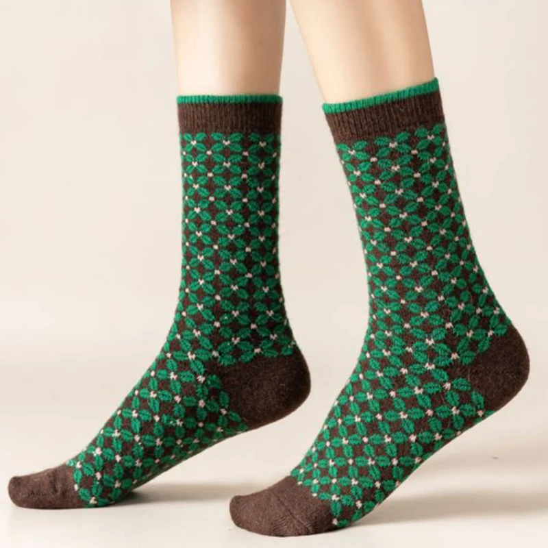 3 Pairs Long Winter Socks Women 2021 Fashion New Cold Resistance Keep Warm Wool Socks Thick Snowfield Sports Korean Socken Calze