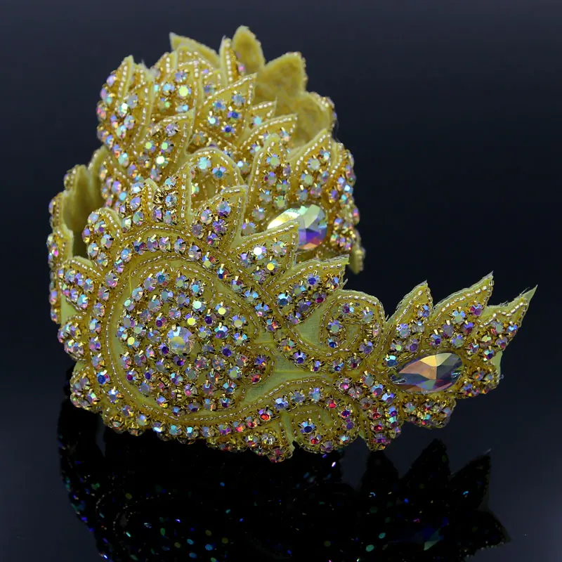 

1 ярд, ширина 10 см, AB Стразы, отделка ручной работы, шитье, серебро