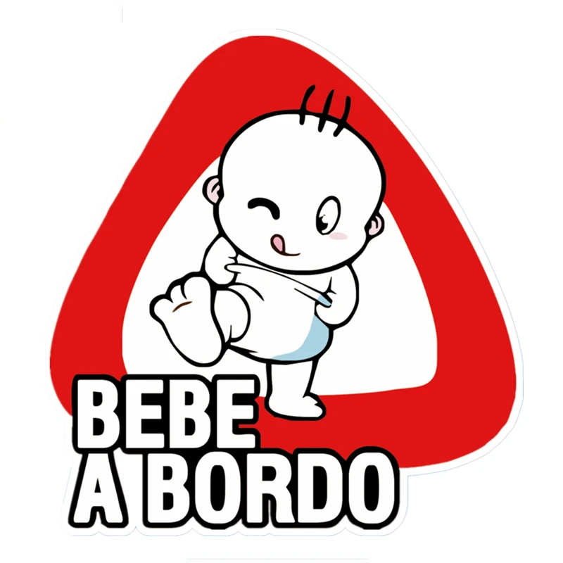 

Lovely Car Sticker Baby on Board Bebe A Bordo Auto Decoration Waterproof Vinyl Decal