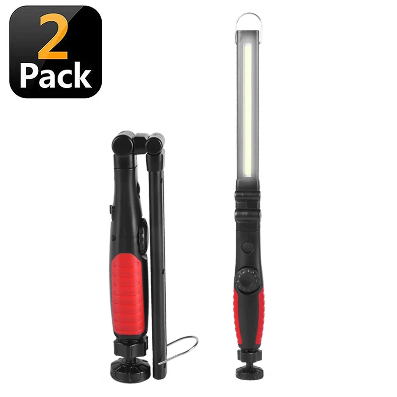 Rechargeable LED Work Light Foldable Flashlight Cordless Portable Magnetic COB Lights Inspection For Garage | Освещение